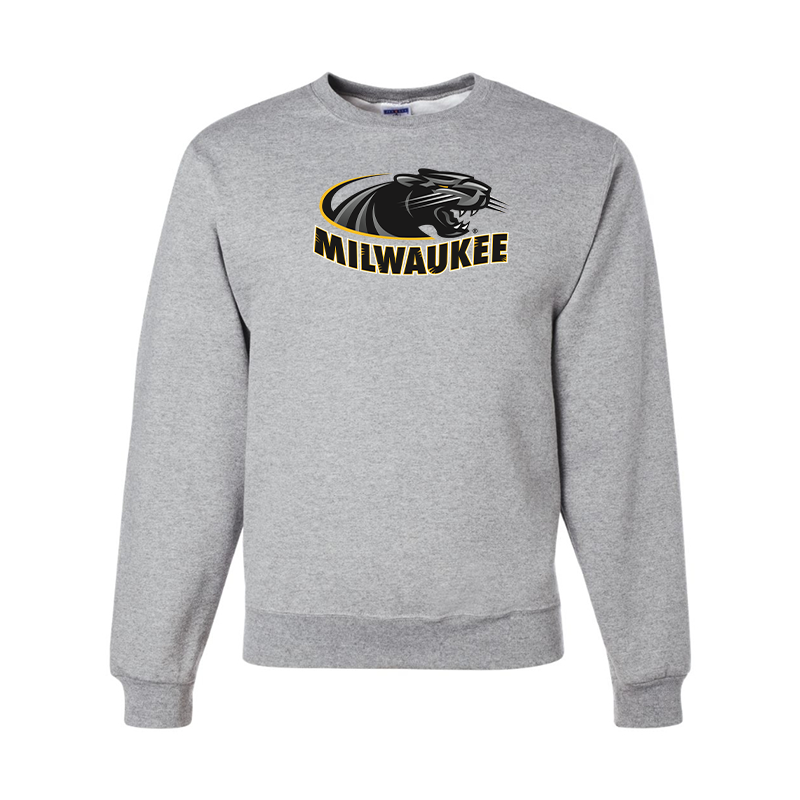 Men's Wisconsin Milwaukee Panthers JERZEES NuBlend Crewneck Sweatshirt